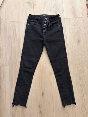 Abercrombie & Fitch 26 Ash Black Stretch Jeans